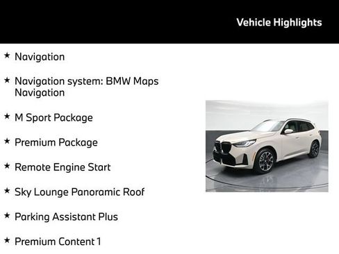 Used 2025 BMW X3 xDrive30i w/ Premium Package AWD/4WD image 5