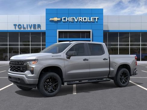New 2026 Chevrolet Silverado 1500 Custom w/ Turbomax Blackout Package AWD/4WD image 2