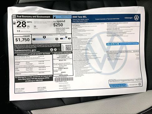 New 2026 Volkswagen Taos SEL image 37