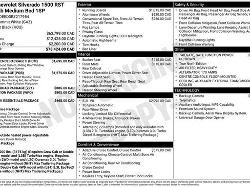 Used 2024 Chevrolet Silverado 1500 RST w/ Convenience Package II AWD/4WD image 35