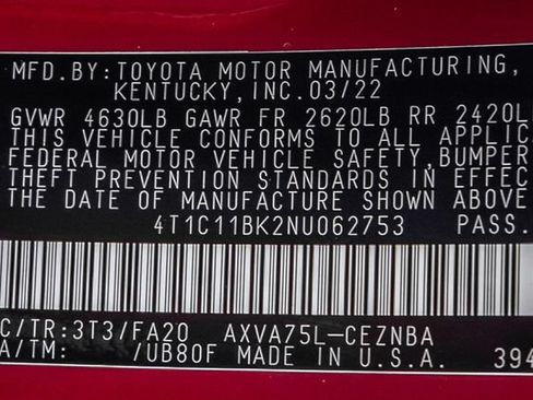Used 2022 Toyota Camry LE w/ Cold Weather Package AWD/4WD image 29
