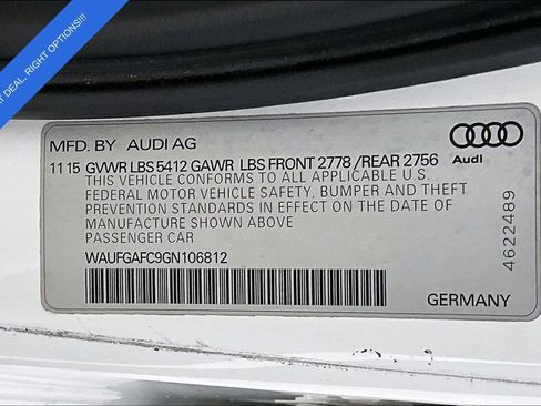 Used 2016 Audi A6 3.0T Premium Plus w/ S Line Sport Package image 43