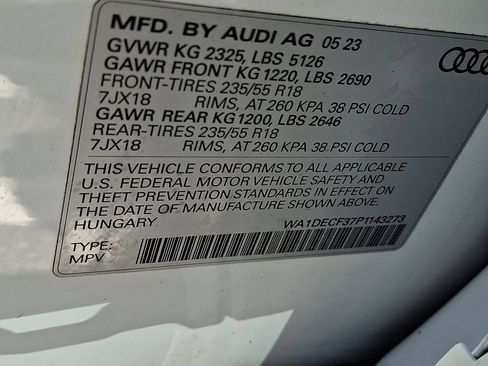 Certified 2023 Audi Q3 2.0T Premium w/ Convenience Package AWD/4WD image 26