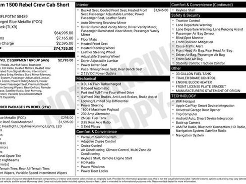 Used 2026 RAM 1500 Rebel w/ Rebel Level 2 Equipment Group image 7