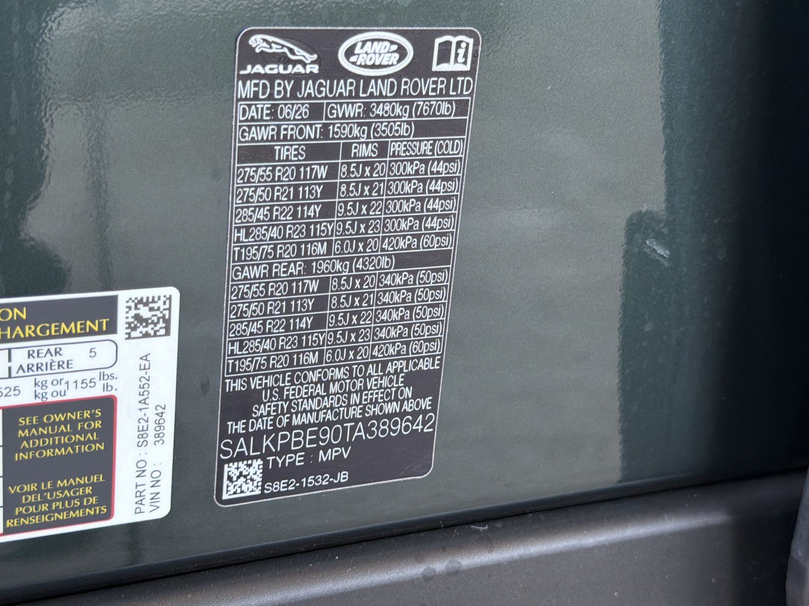New 2026 Land Rover Range Rover Long Wheelbase SE AWD/4WD image 24