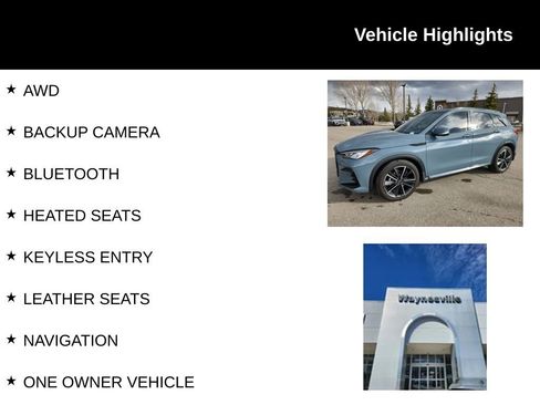Used 2023 INFINITI QX50 Sport AWD/4WD image 2