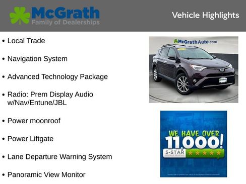 Used 2016 Toyota RAV4 Limited w/ Advanced Technology Package AWD/4WD image 5