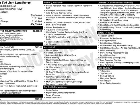 New 2025 Kia EV6 Light w/ Light LR Technology Package image 2
