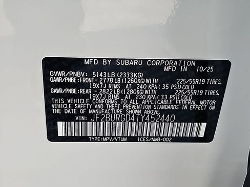 New 2026 Subaru Outback Limited XT image 22