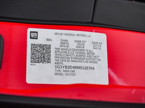 Used 2021 Chevrolet Corvette Stingray Preferred Cpe w/ Z51 Performance Package RWD image 35
