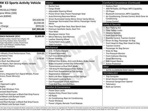 Used 2018 BMW X3 xDrive30i image 46