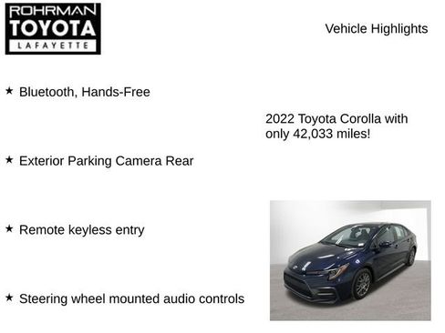Used 2022 Toyota Corolla SE w/ SE Premium Package image 7