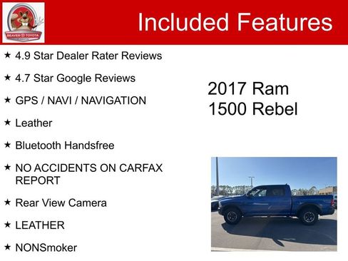 Used 2017 RAM 1500 Rebel w/ Luxury Group image 5