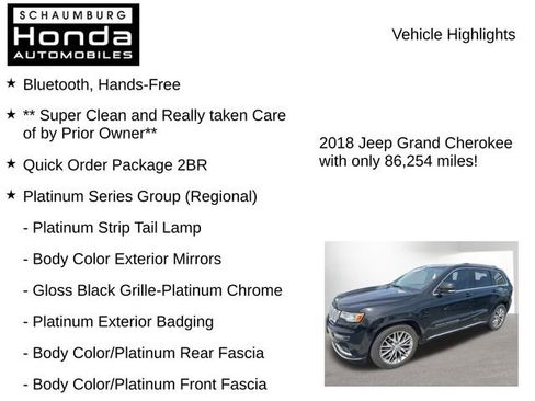 Used 2018 Jeep Grand Cherokee Summit w/ Platinum Series Group image 7