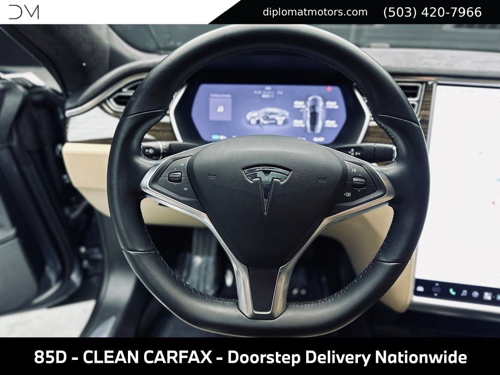 Used 2015 Tesla Model S 85D AWD/4WD image 29