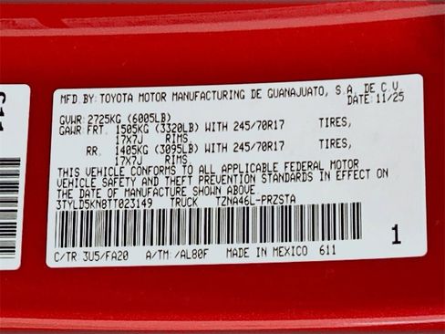 New 2026 Toyota Tacoma SR image 27