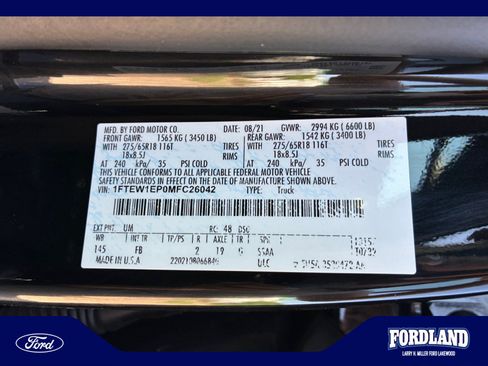 Used 2021 Ford F150 XLT w/ Equipment Group 302A High AWD/4WD image 25