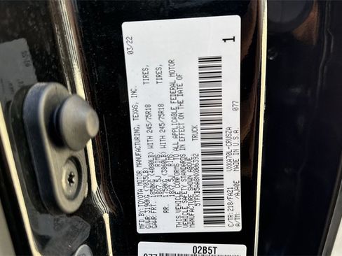 Used 2022 Toyota Tundra SR w/ SR Tow Package image 60