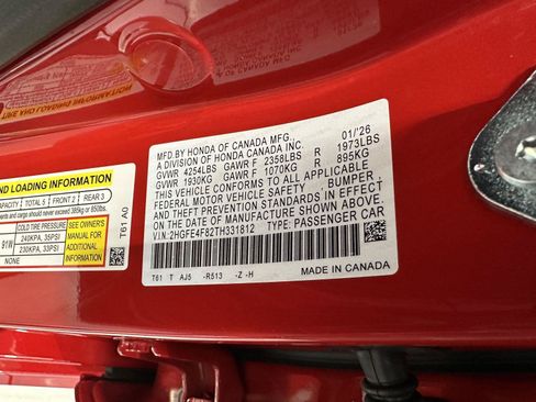 Certified 2026 Honda Civic Sport Touring image 16