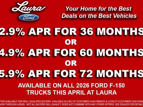 New 2026 Ford F150 Lariat w/ Equipment Group 501A Mid image 4