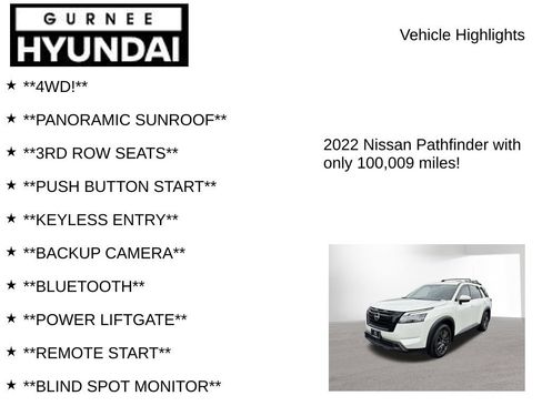 Used 2022 Nissan Pathfinder SV w/ SV Premium Package AWD/4WD image 8