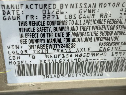 New 2026 Nissan Sentra SL w/ Floor Mat Package FWD image 19