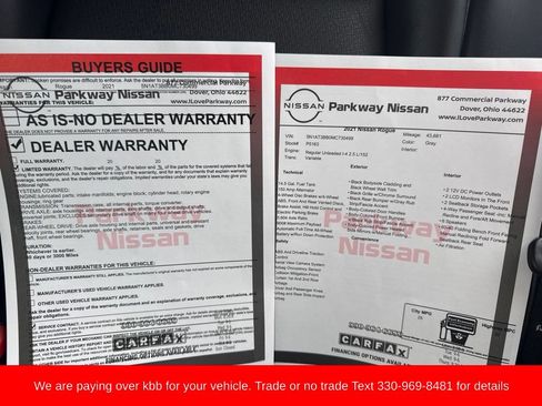 Used 2021 Nissan Rogue SV AWD/4WD image 43