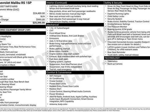 Used 2021 Chevrolet Malibu RS FWD image 21