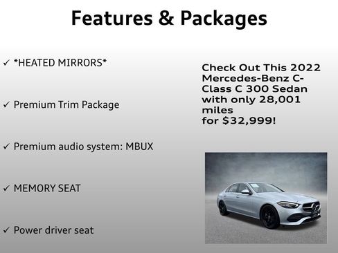 Used 2022 Mercedes-Benz C 300 4MATIC Sedan image 8