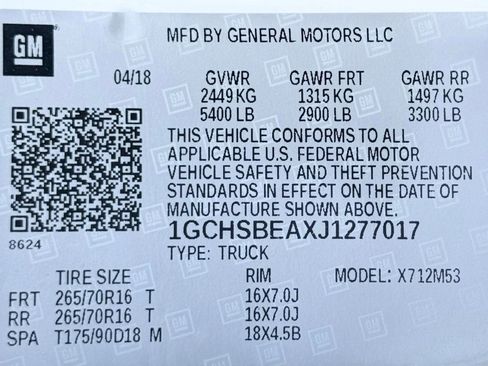 Used 2018 Chevrolet Colorado W/T w/ WT Convenience Package image 38