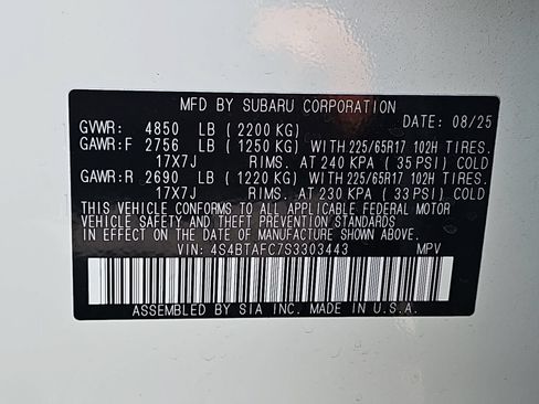 Certified 2025 Subaru Outback Premium AWD/4WD image 39