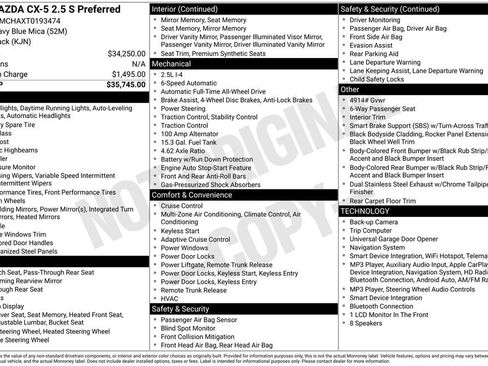 New 2026 MAZDA CX-5 Preferred AWD/4WD image 4