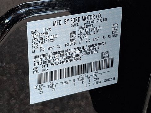 New 2025 Ford Maverick XLT w/ Equipment Group 301A AWD/4WD image 15
