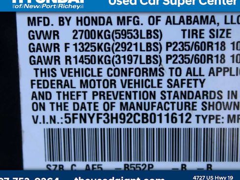 Used 2012 Honda Pilot Touring image 11