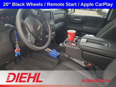 Used 2025 Chevrolet Silverado 1500 Custom w/ Turbomax Blackout Package AWD/4WD image 11