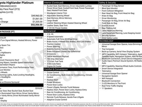 Used 2022 Toyota Highlander Platinum AWD/4WD image 7