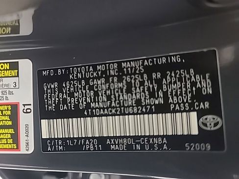 Used 2026 Toyota Camry LE FWD image 41