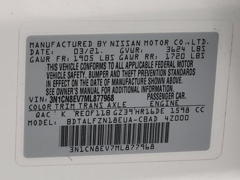 Used 2021 Nissan Versa SV FWD image 33