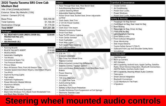 Used 2020 Toyota Tacoma SR5 AWD/4WD image 18