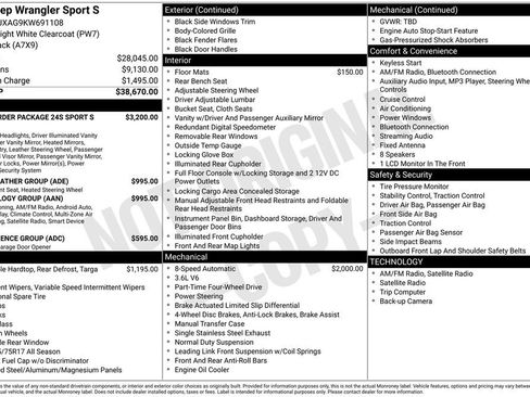 Used 2019 Jeep Wrangler Sport image 6