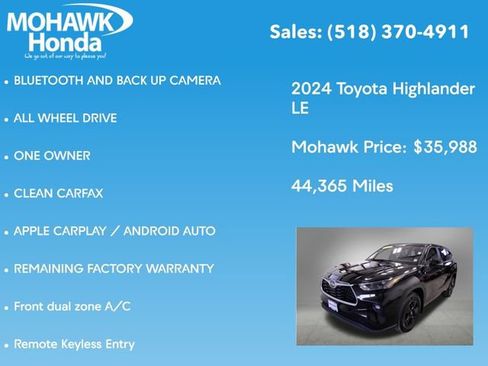 Used 2024 Toyota Highlander LE image 7