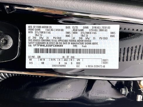 New 2025 Ford F150 Tremor w/ Equipment Group 402A High image 13