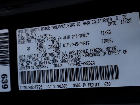 Certified 2026 Toyota Tacoma SR5 image 25