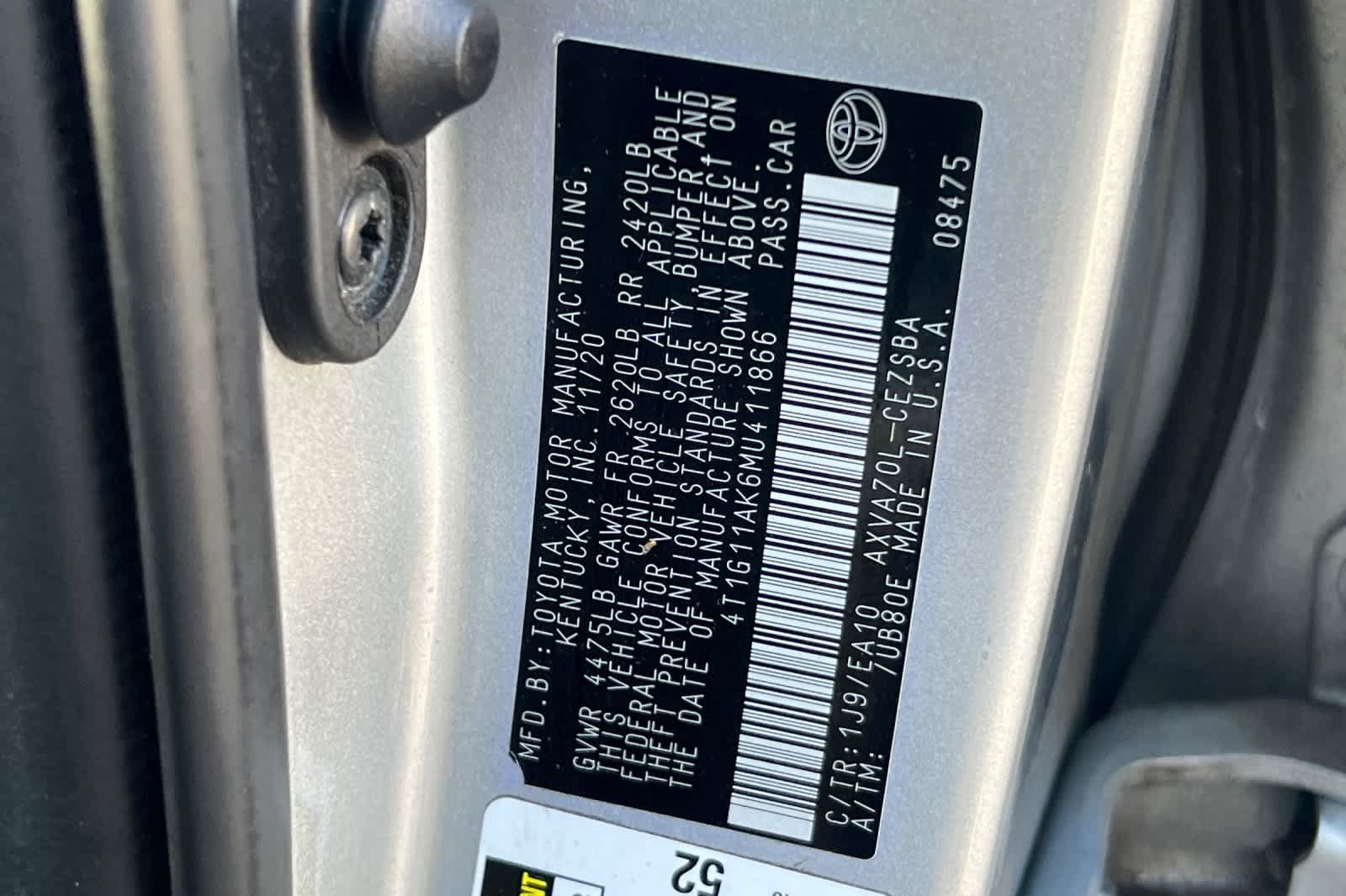 Used 2021 Toyota Camry SE FWD image 26