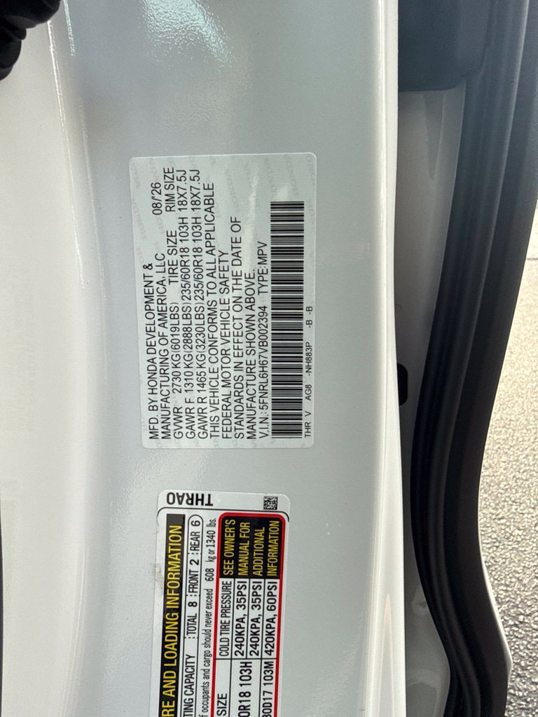 New 2027 Honda Odyssey EX-L image 24