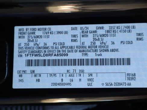 Used 2024 Ford F150 Lariat w/ Equipment Group 502A High AWD/4WD image 32