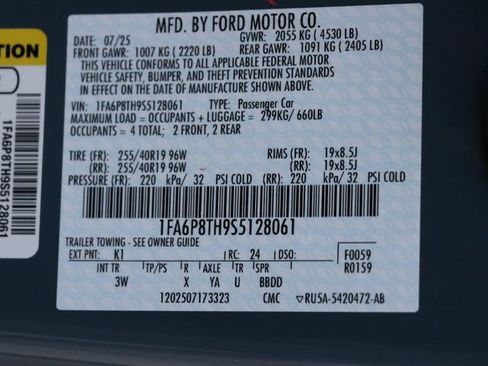 Used 2025 Ford Mustang Premium w/ Mustang Nite Pony Package RWD image 32