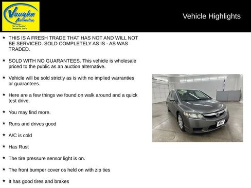 Used 2009 Honda Civic LX image 2
