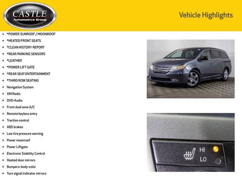 Used 2012 Honda Odyssey Touring image 3