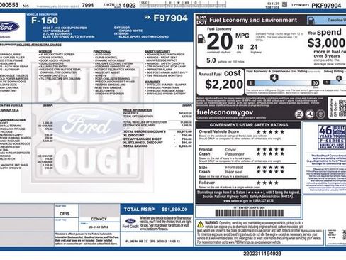 Used 2023 Ford F150 XL w/ STX Appearance Package AWD/4WD image 26